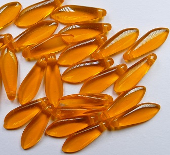 0060132 dagger beads 16x5 mm Sun color 90000