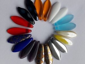 0060133 Mixed Colors Dagger Beads 20 Pc. - Afbeelding 1