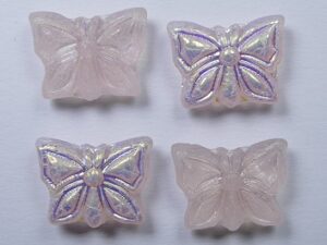 0070450 Rosaline AB Butterfly Beads 5 Pc. - Afbeelding 1