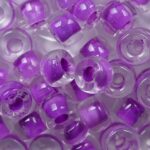 0070450 roller beads Fuchsia Lined Crystal color 00030-44825