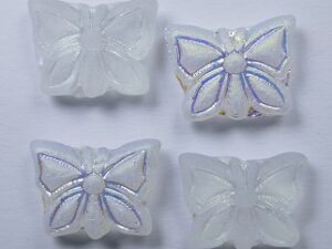 0150190 Matte Crystal AB Butterfly Beads 5 Pc. - Afbeelding 1