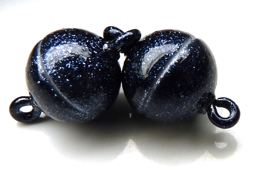10 mm. Glitter zwart (1)