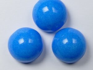 DO-B-02010-10016 Dome Beads Alabaster Bright Blue Turquoise 8 Pc.