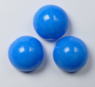 DO-B-02010-10016 dome beads alabaster bright blue turquoise
