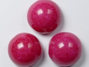 DO-B-02010-30010 Dome Beads Alabaster Red Pink 8 Pc. - Afbeelding 1