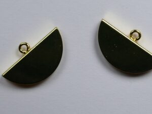 CON21GP halfronde veterklemmen gold plated 18 mm