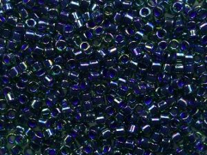 DB-11-0276 Cobalt Lined Emerald AB Miyuki Delica's 11/0
