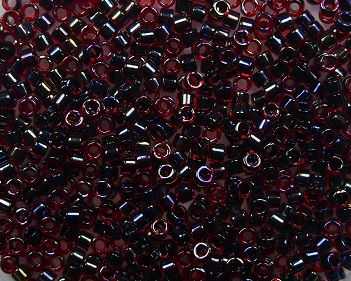 db-11-0297 Miyuki Delica 11-0 garnet lined ruby AB color 297