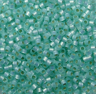 db-11-0626 miyuki delica 11-0 Silver lined Seafoam green opal color 626