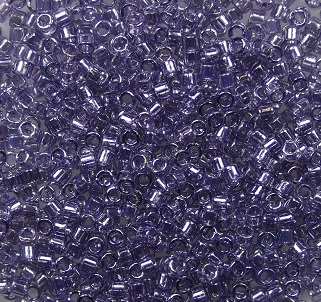 db-11-1225 miyuki delica 11-0 transparent amethyst luster color 1225