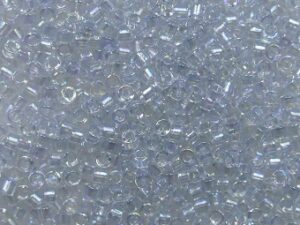 DB-11-1677 Pearl Lined Transparent Pale Gray AB Miyuki Delica's 11/0
