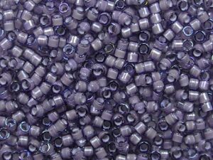 DB-11-1789 White Lined Amethyst AB Miyuki Delica's 11/0