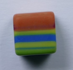 Pol-cub8z-mco polaris cubes 8 mm zebra mixed colors