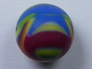 Pol-r12z-mco 12 mm Polaris ronde kraal, Zebra Mixed Colors