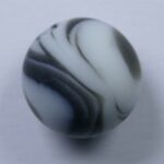Pol-r12z-zwgr polaris round 12 mm zebra zwart-grijs