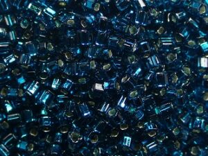 TC-01-0027BD Silver Lined Teal 1,5 mm Toho Cubes