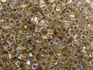 TC-01-0994 Gold Lined Rainbow Crystal 1,5 mm Toho Cubes