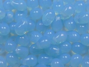 CD-6x4-61000 6x4 mm Opal Aqua Czech Glass Drops 50 stuks