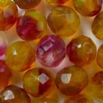 fp1-08-T0630 firepolish 8 mm topaz opal fuchsia-cherry melee