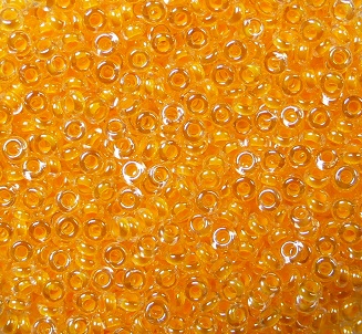 tn-11-0801 toho demi round 11-0 luminous neon tangerine color 801