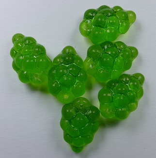 0100562 druiventrosje, gat bovendoor Yellow Peridot color 50410 Yellow Peridot Druiventros kralen
