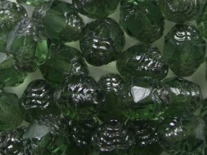 0100565 Turmaline Platinum Facet Antique Style Cathedral Beads 8x6 mm. 10 Pc.