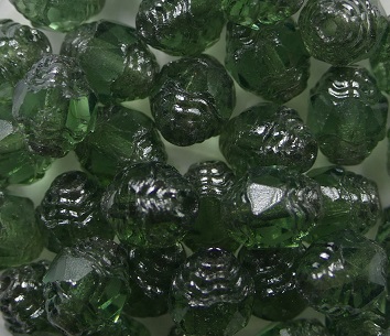 0100565 Turmaline Platinum antique style cathedral beads color 50300-13702