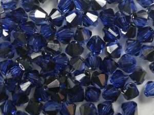 04-MC-30050-27402 Sapphire Chrome bicones 4 mm 50 stuks