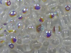 04-R-00030-28701 Crystal AB Round 4 mm. 100 Pc. - Afbeelding 1