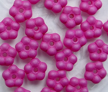 fb-02010-29574 flower beads 5 mm alabaster matte pink silk