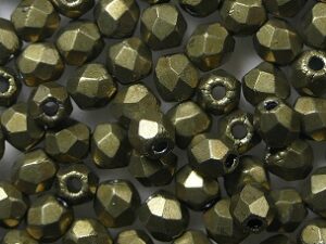 FP1-03-05A01 ColorTrends Saturated Metallic Emperador Czech Glass Facet Firepolish 3mm 50 stuks - Afbeelding 1