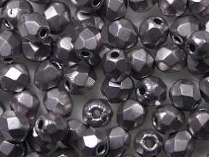 FP1-03-05A02 ColorTrends Saturated Metallic Almost Mauve Czech Glass Facet Firepolish 3mm 50 stuks