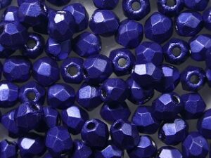 FP1-03-05A06 ColorTrends Saturated Metallic Super Violet Czech Glass Facet Firepolish 3mm 50 stuks - Afbeelding 1