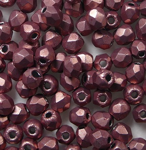 fp1-03-05A07 firepolish 3 mm ColorTrends Saturated Metallic Blooming Dahlia