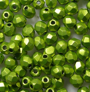 fp1-03-05A09 firepolish 3 mm ColorTrends Saturated Metallic Lime Punch