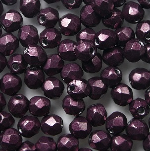 fp1-03-06B01 firepolish 3 mm ColorTrends Saturated Metallic Red Pear