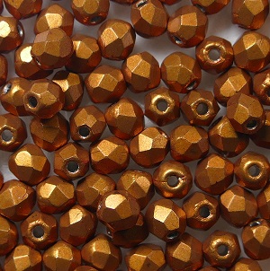 fp1-03-06B06 firepolish 3 mm ColorTrends Saturated Metallic Russet Orange