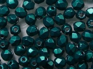 FP1-03-07B04 ColorTrends Saturated Metallic Forest Biome Czech Glass Facet Firepolish 3mm 50 stuks - Afbeelding 1