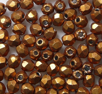 fp1-03-07B05 firepolish 3 mm ColorTrends Saturated Metallic Hazel
