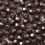 fp1-03-08A01 firepolish 3 mm ColorTrends Sueded Gold Ash Rose