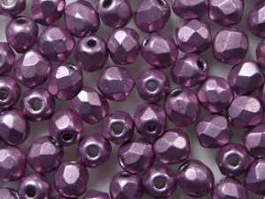 FP1-03-08A03 ColorTrends Sueded Gold Orchid Czech Glass Facet Firepolish 3mm 50 stuks - Afbeelding 1