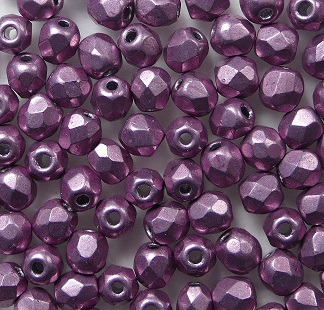 fp1-03-08A03 firepolish 3 mm ColorTrends Sueded Gold Orchid