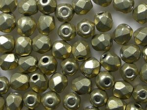 FP1-03-08A05 ColorTrends Sueded Gold Cloud Dream Czech Glass Facet Firepolish 3mm 50 stuks