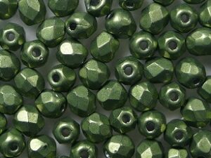 FP1-03-08A06 ColorTrends Sueded Gold Fern Czech Glass Facet Firepolish 3mm 50 stuks