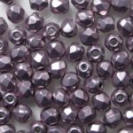fp1-03-08A10 firepolish 3 mm ColorTrends Sueded Gold Blackened Pear