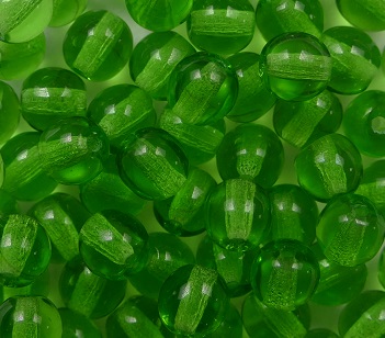 05-R-50110 Transparent Green 5 mm round beads color 50110