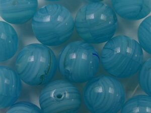 08-R-X1982 Blue Turquoise Opal Swirl Round 8 mm. 25 Pc.