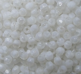 FP1-03-06000 Crystal White Facet firepolish 3 mm