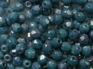 FP1-03-63130MD Turquoise Moon Dust Czech Glass Facet Firepolish 3mm 50 stuks - Afbeelding 1