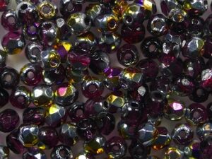 FP1-03-70350-28001 Fuchsia Marea Czech Glass Facet Firepolish 3mm 50 stuks